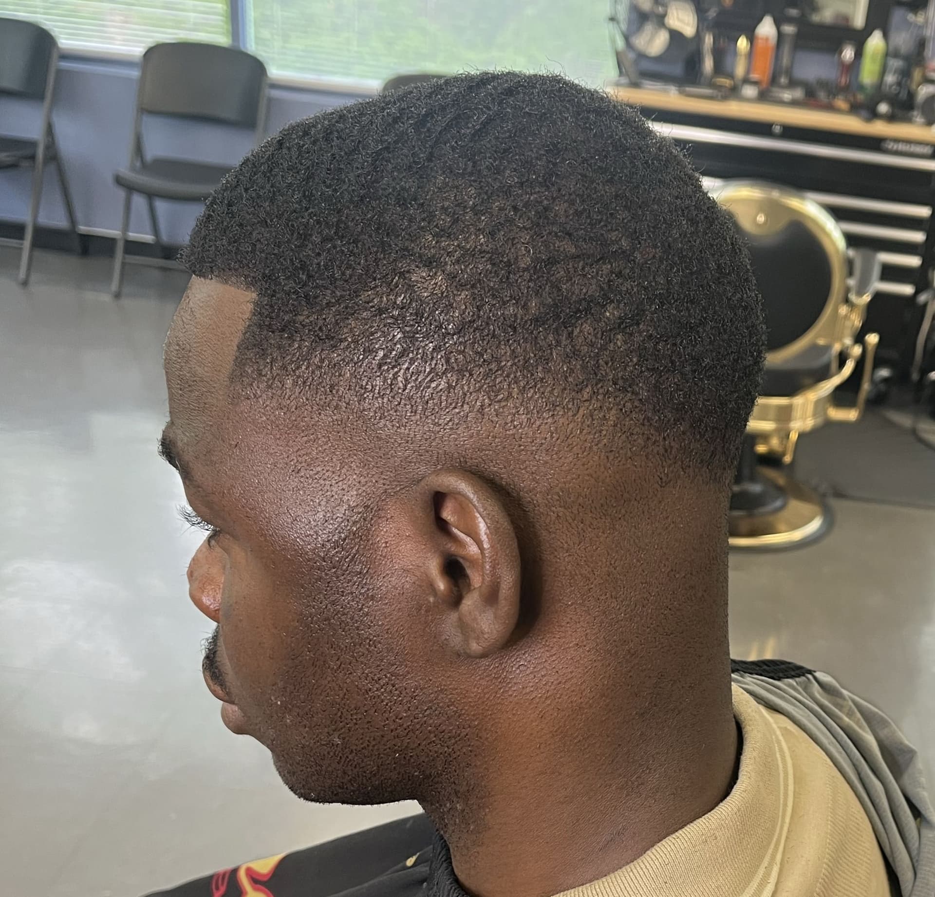 Beard dye&haircut