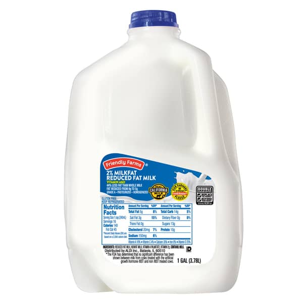 Friendly Farms Reduced Fat 2% Milk