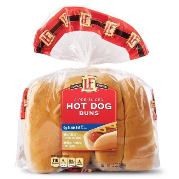 L'oven Fresh Hot Dog Buns