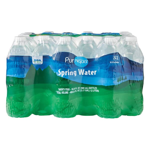 PurAqua Natural Spring Water Bottles