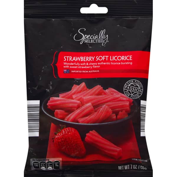 Aldi Soft Licorice Twists, Strawberry