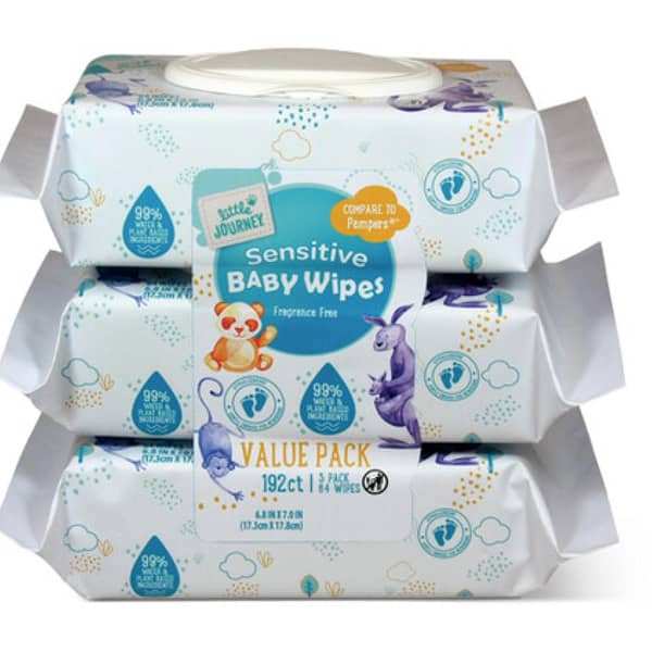 Little Journey Sensitive Baby Wipes