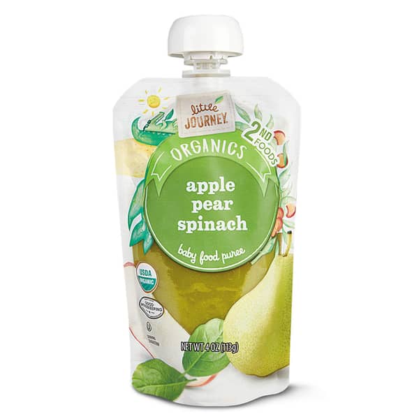 Little Journey Pure Apple Pear Spinach Baby Food