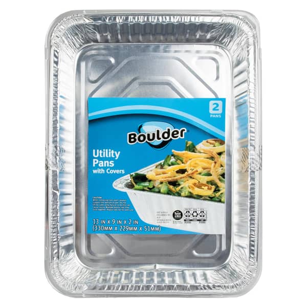 Boulder Utility Foil Pans with Lid