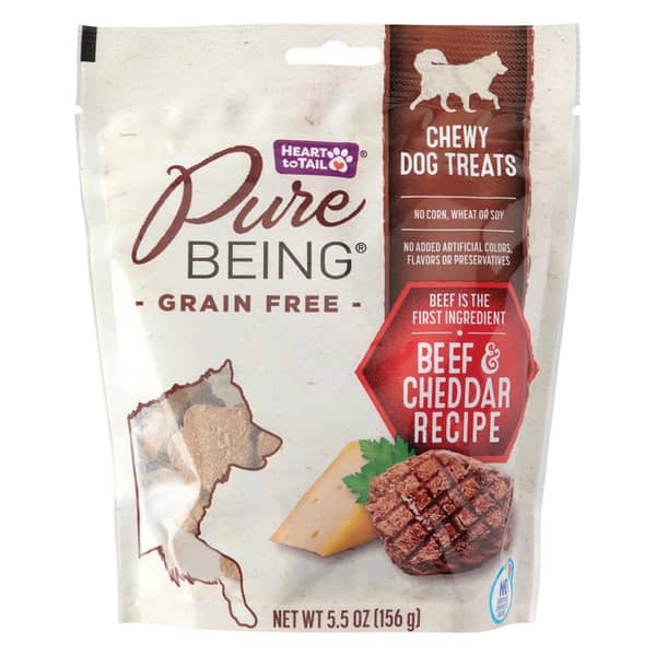 Pure Being Grain-Free Dog Treats Beef & Cheddar
