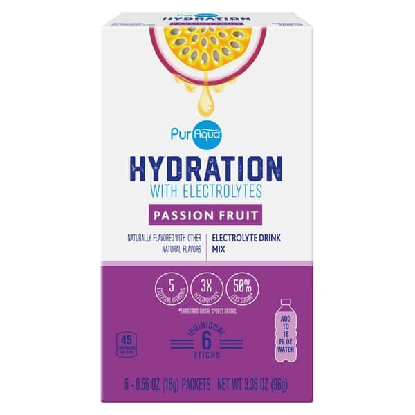 PurAqua Passion Hydration Drink Mix Sticks