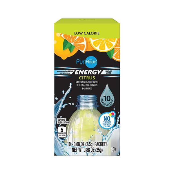 PurAqua Energy Drink Mix Citrus Sticks