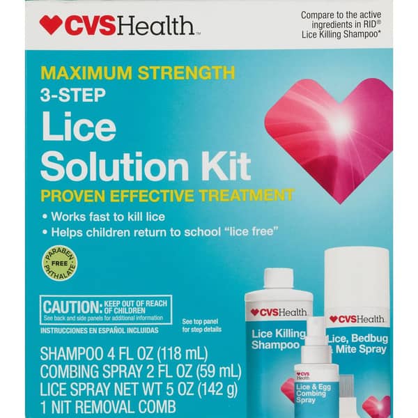 CVS Health Maximum Strength Lice Solution Kit