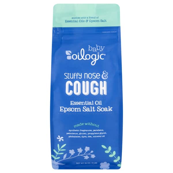 Oilogic Baby Stuffy Nose & Cough Essential Oil Epsom Salt Soak