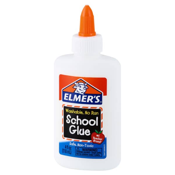 Elmer's Washable No Run Safe Non Toxic School Glue