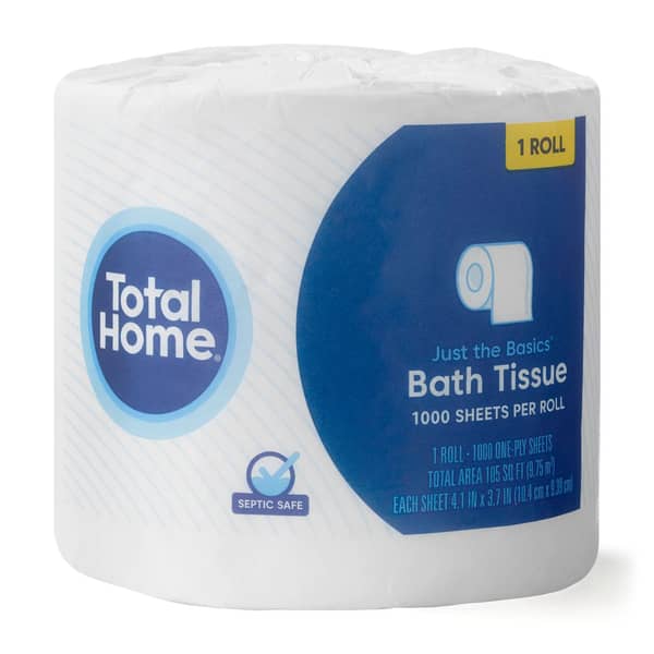 Just The Basics Septic Safe Bathroom Tissues 1000 Sheets per Roll