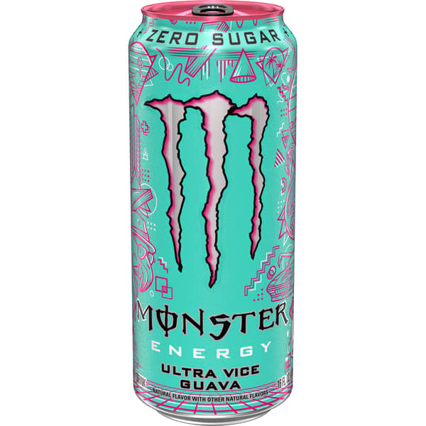 Monster Zero Sugar Ultra Vice Guava Energy Drink Can
