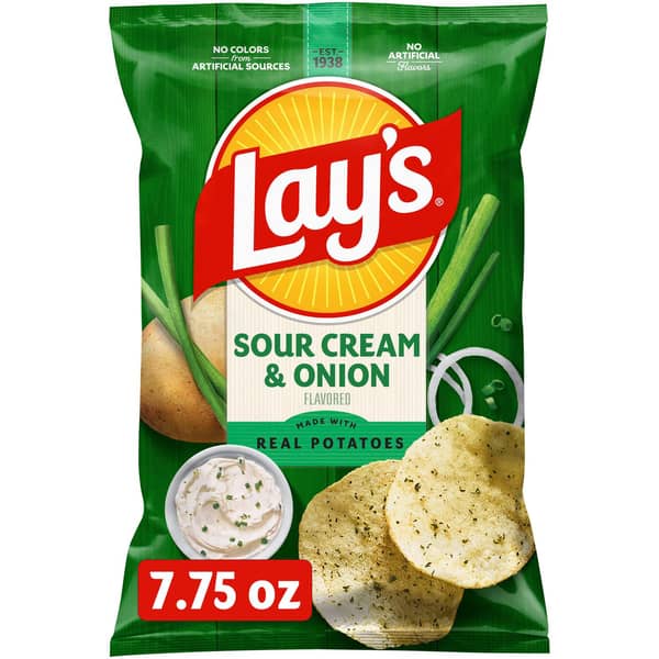 Lay's Sour Cream & Onion Flavored Potato Chips