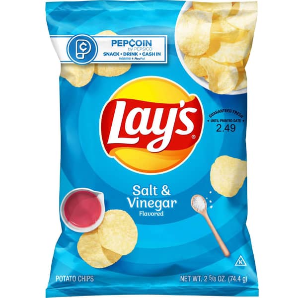 Lay's Salt & Vinegar Flavored Potato Chips