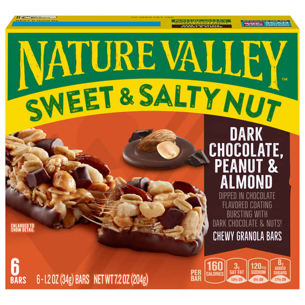 Nature Valley Sweet & Salty Nut Dark Chocolate Peanut & Almond Granola Bars
