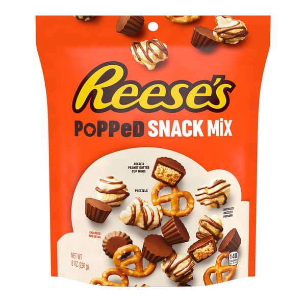 Reese's Popped Chocolate Peanut Butter Snack Mix Bag