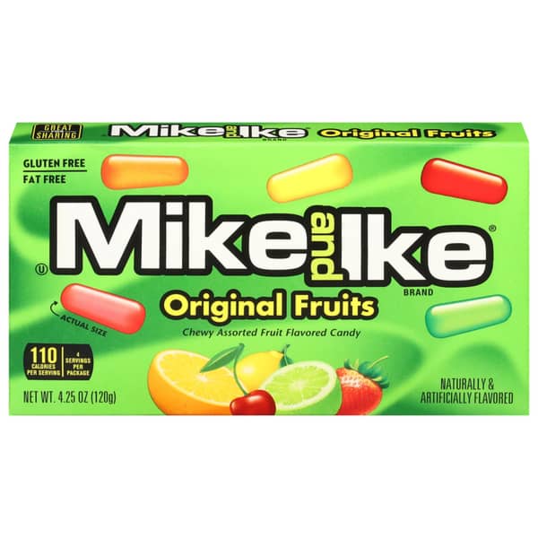 Mike & Ike Original Fruits Chewy Assorted Fruit Flavored Candy