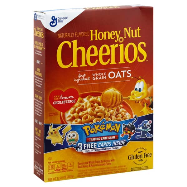 Honey Nut Cheerios Gluten Free Naturally Flavored Whole Grain Oats Cereal