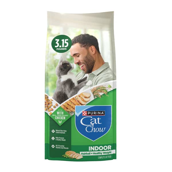 Purina Cat Chow Real Chicken Indoor Hairball Plus Healthy Weight Dry Cat Food