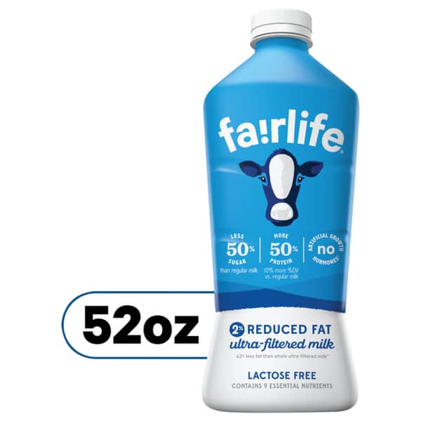 Fairlife Lactose Free 2% Reduced Fat Ultra-Filtered Milk Bottle