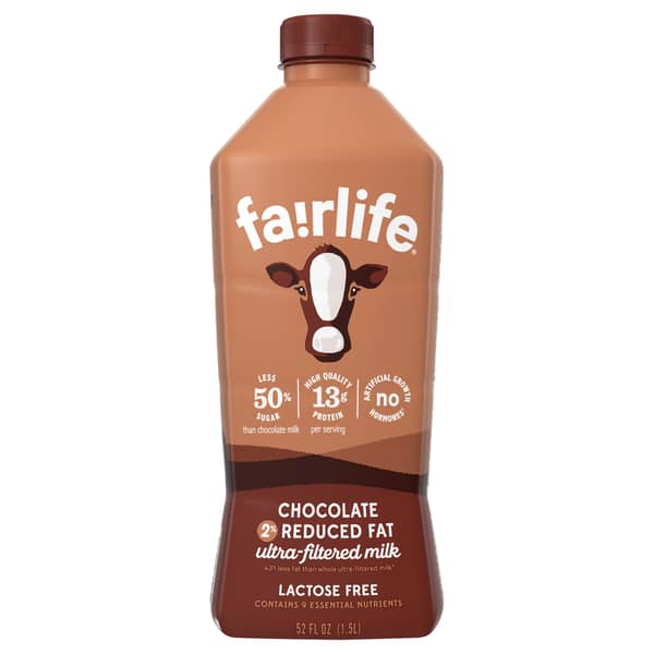 Fairlife Lactose Free 50% Less Sugar 2% Reduced Fat Ultra-Filtered Chocolate Milk Bottle