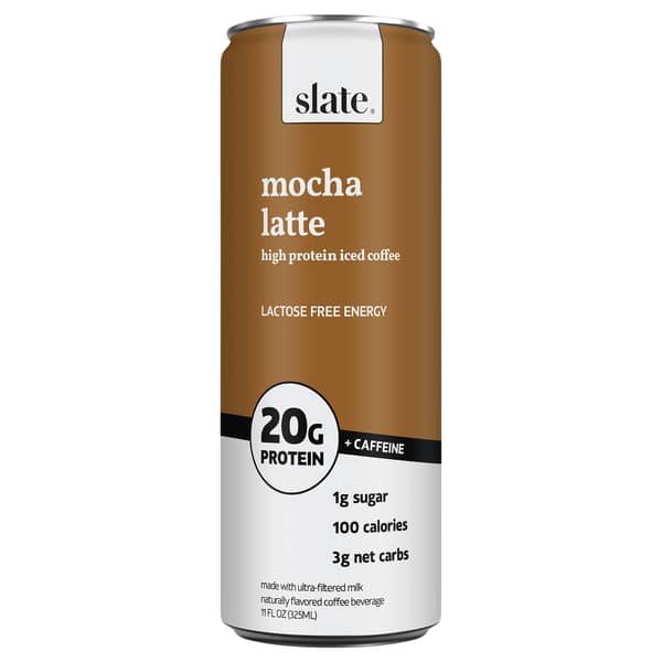 Slate Ultra-Filtered Milk + Coffee Mocha Latte Can
