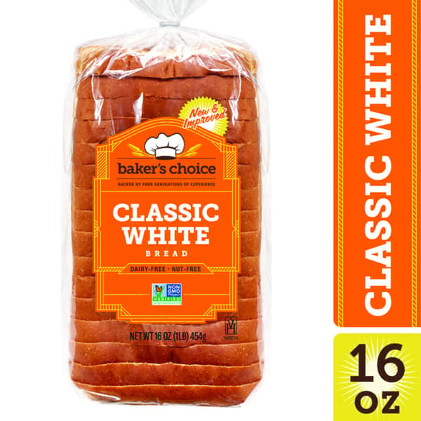 Baker's Choice Dairy Free Classic White Bread
