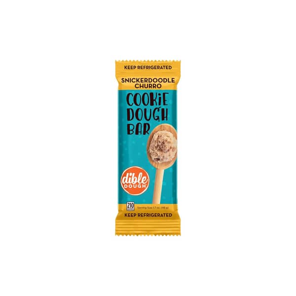 Dible Dough Snickerdoodle Churro Cookie Dough Bar