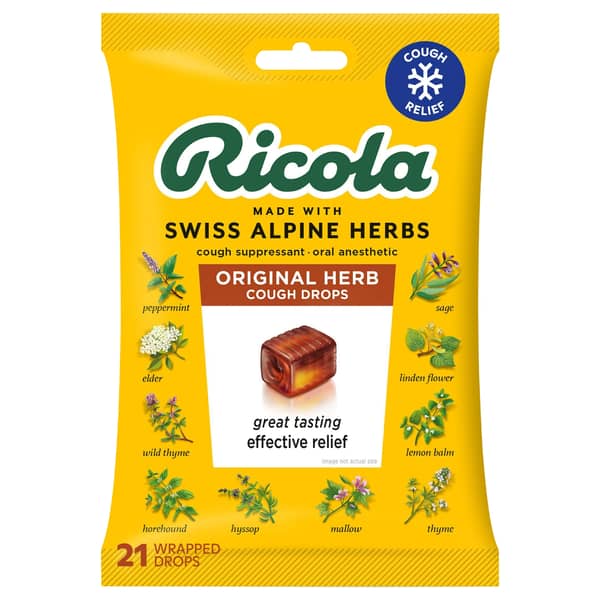 Ricola Herb The Original Natural Suppressant Throat Cough Drops