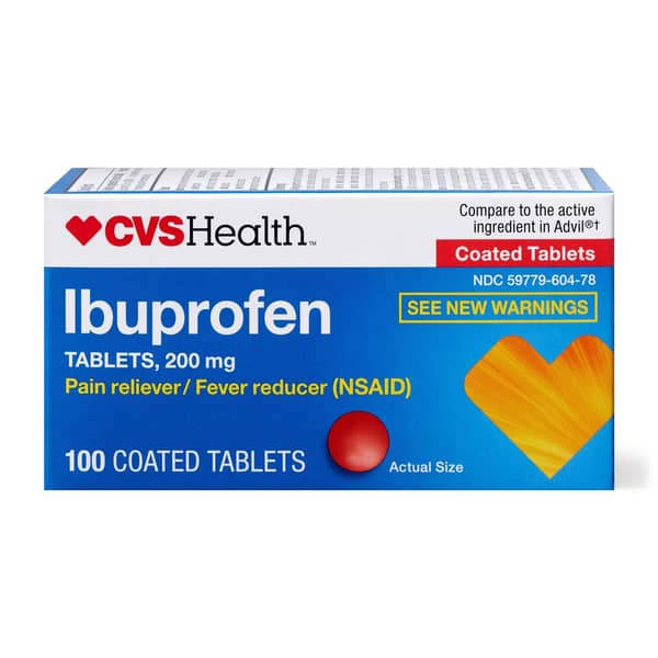 CVS Health Ibuprofen 200 mg Coated Tablets