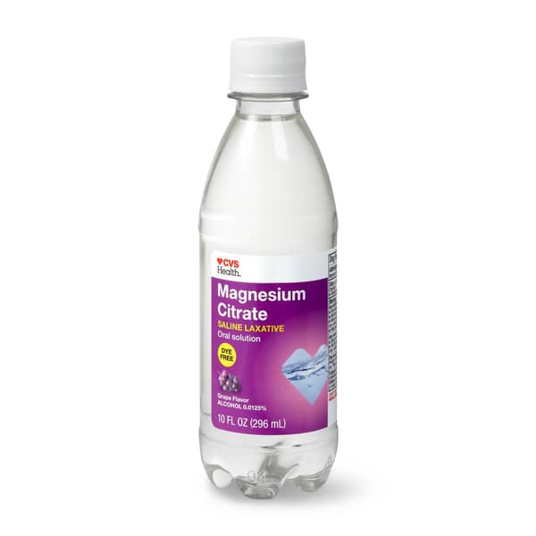 CVS Pharmacy Magnesium Citrate Oral Solution Grape Flavor
