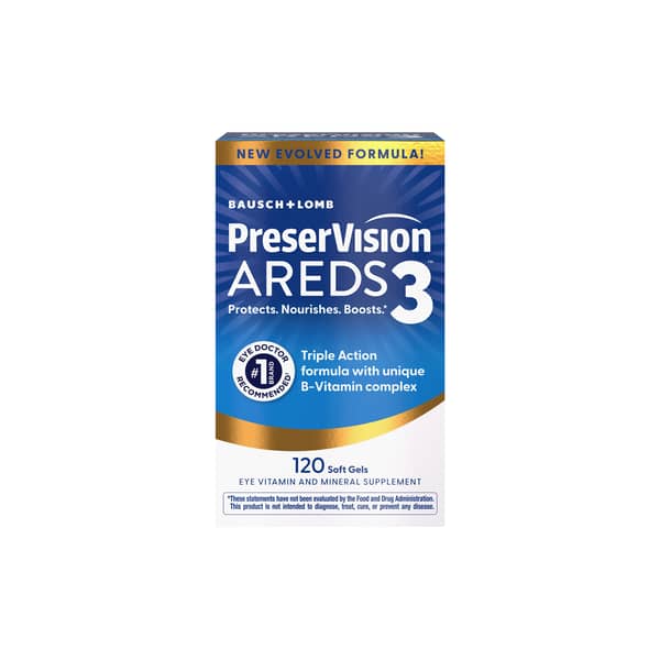 Preservision AREDS 3 Formula Eye Vitamin & Mineral Supplement Mini Soft Gels
