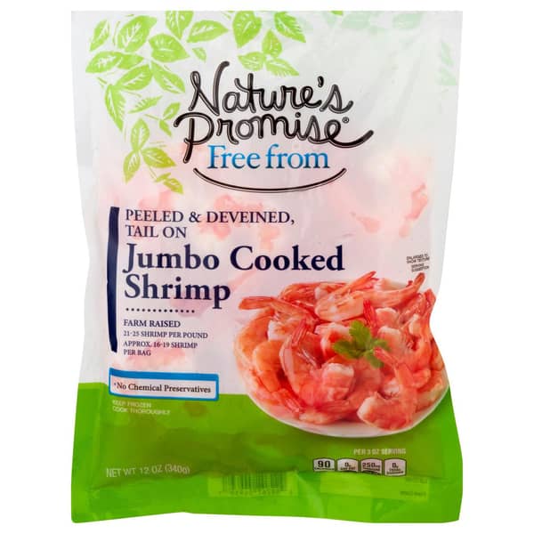 Nature's Promise Free From Peeled Deveined Tail On Jumbo Cooked Shrimp
