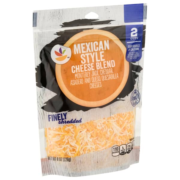 Store Brand Finely Shredded Mexican Style Cheese Blend