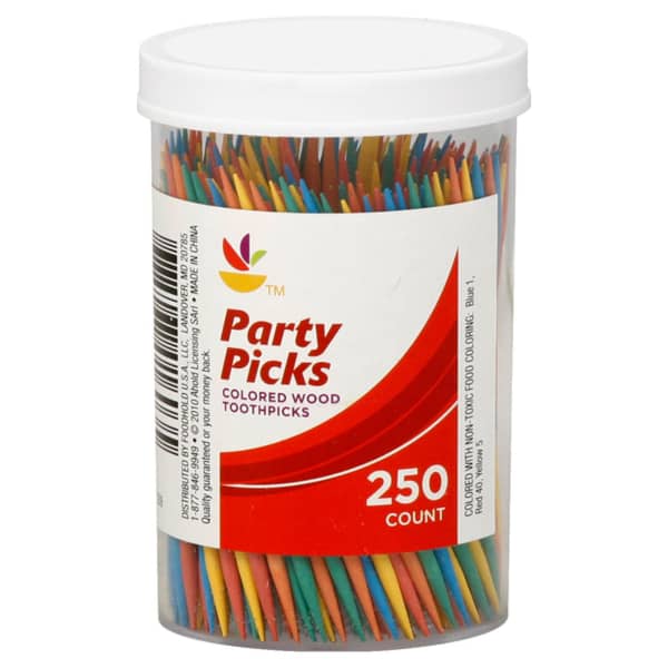 Store Brand Party Picks Wood Toothpicks