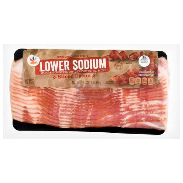Store Brand Lower Sodium Premium Cut Sliced Bacon