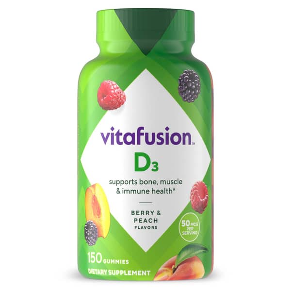 Vitafusion Peach & Berry Vitamin D3 Adult Gummies