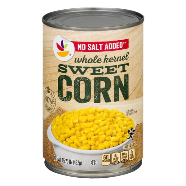Store Brand No Salt Added Whole Kernel Sweet Corn