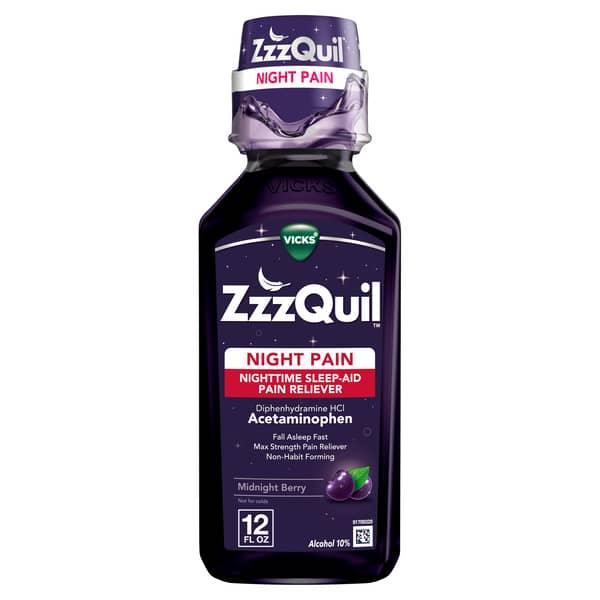 ZzzQuil Midnight Berry Nighttime Sleep Aid Liquid