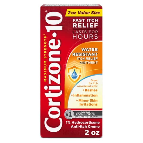 Cortizone 10 Maximum Strength Water Resistant Anti-Itch Ointment