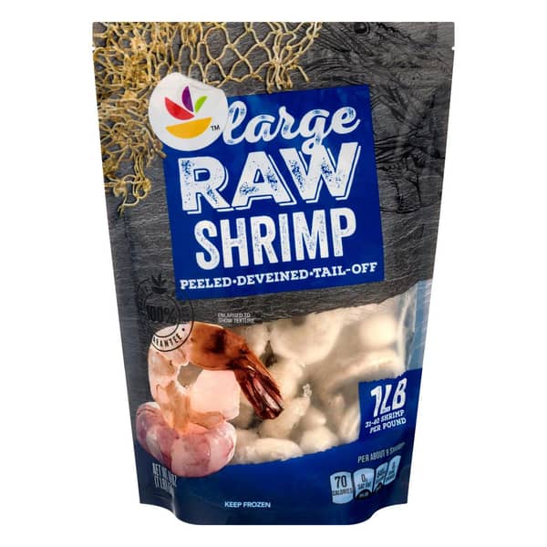 Store Brand Peeled, Deveined & Tail-Off Large Raw Shrimp