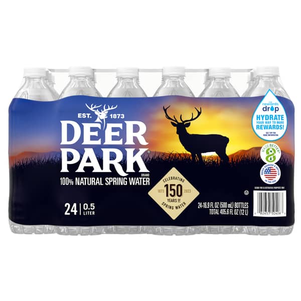 Deer Park 100% Natural Spring Water Plastic Bottles
