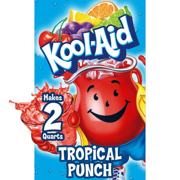 Kool-Aid Unsweetened Tropical Punch Powdered Drink Mix Packet