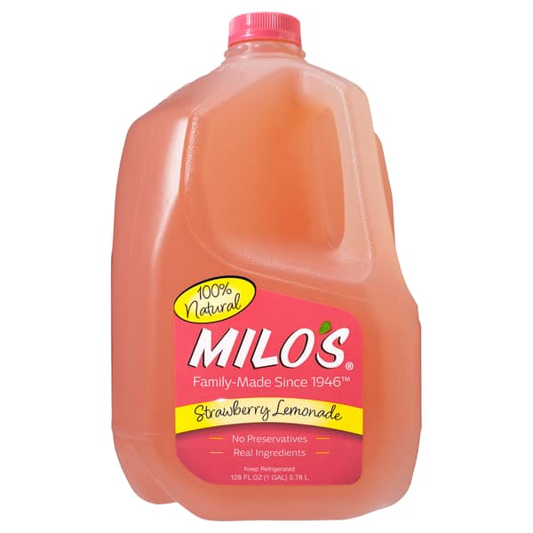 Milo's Tea 100% Natural Strawberry Lemonade Jug