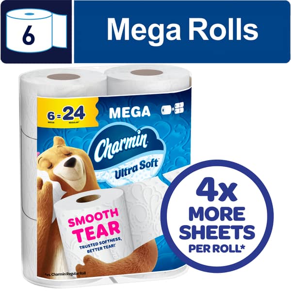 Charmin Ultra Soft Toilet Paper (12 Mega Rolls)