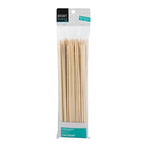 Smart Living Single Point Bamboo 11.75" Skewers