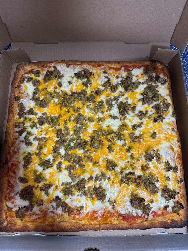 Sicilian Mamma'sChzSteakPizza