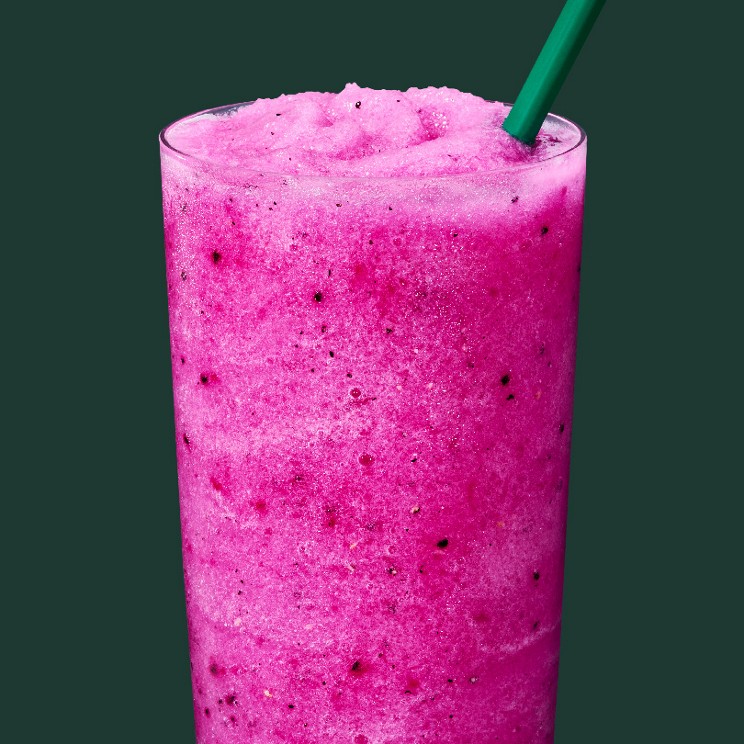 Blended Mango Dragonfruit Lemonade Energy Refresher