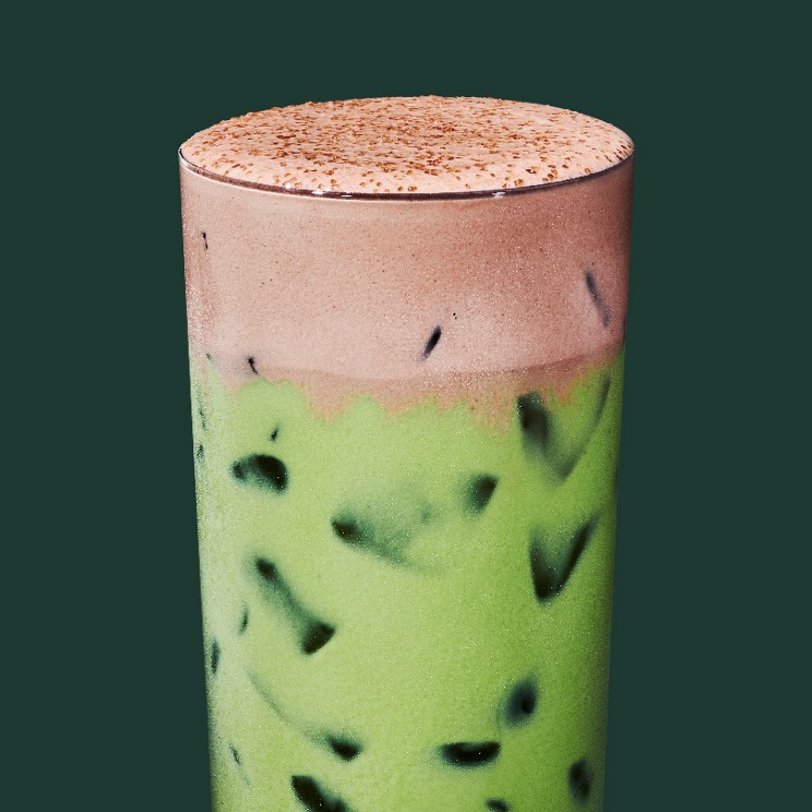 Iced Dubai Chocolate Matcha
