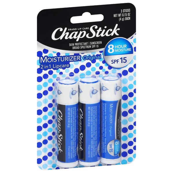 ChapStick Lip Balm Tubes SPF 15 Moisturizer Original